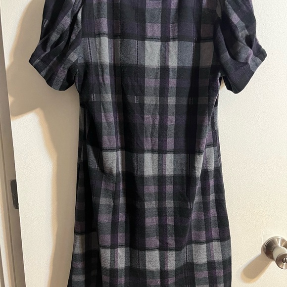 IH Plaid Dress - Black and Purple - Picture 4 of 4